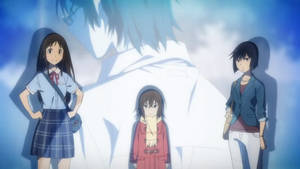 The Three Girls In Erased Wallpaper