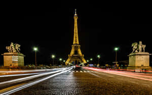 The Tranquility Of A Night Street Wallpaper