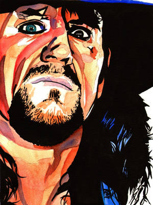 The Undertaker Painting Wallpaper