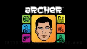 The Unstoppable Sterling Archer From The Hit Tv Show Wallpaper