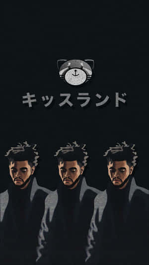 The Weeknd Animated Art Iphone Wallpaper