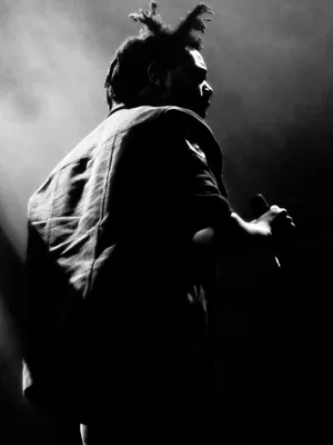 The Weeknd Greyscale Iphone Wallpaper