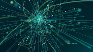 Theoretical Physics Green Particles Wallpaper