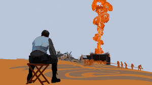 There Will Be Blood Fire Painting Wallpaper