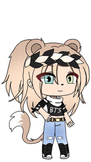 This Badass Tomboy Loves Expressing Herself Through Gacha Life! Wallpaper