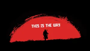 This Is The Way Red Background Wallpaper