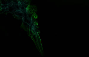 This Neon Green Smoke Spells Mystery Wallpaper