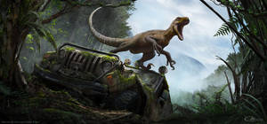 This Raptor Dinosaur Is So Awesome! Wallpaper