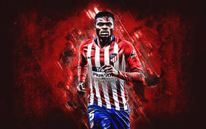 Thomas Partey Running Towards The Camera Wallpaper