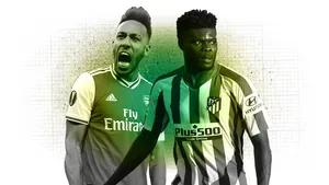 Thomas Partey With A Green Filter Wallpaper