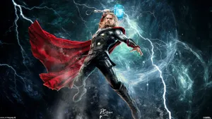 Thor With Mjolnir 4k Marvel Iphone Wallpaper