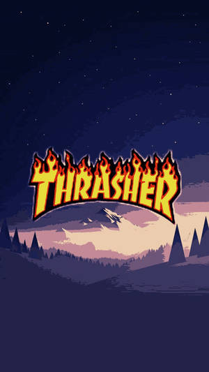 Thrasher Forest Sunset Wallpaper