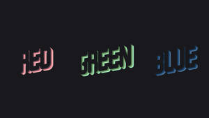 Three Bright Primary Colors Of The Rgb Spectrum Wallpaper