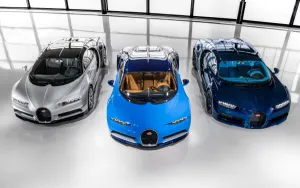 Three Bugatti Chiron 4k Wallpaper