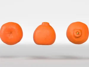 Three Floating Tangelo Fruits Wallpaper