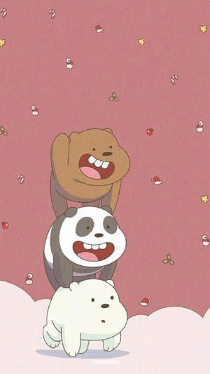 Three Happy Bears Wallpaper