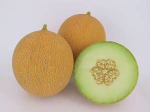 Three Honeydew Melon Fruits Wallpaper