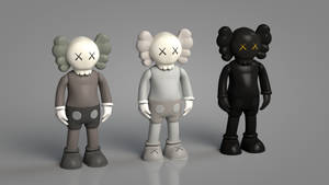 Three Kaws Companion Figure Wallpaper