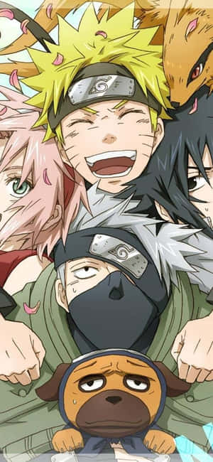 Three Of The Most Powerful Ninja Of The Naruto Series- Kakashi, Naruto And Sasuke Wallpaper