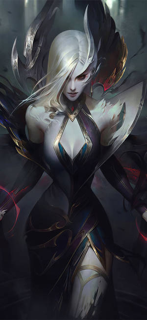 Thrilling Morgana From League Of Legends Theme For Your Iphone Wallpaper