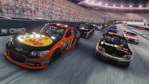 Thrilling Nascar Speedway Action Wallpaper