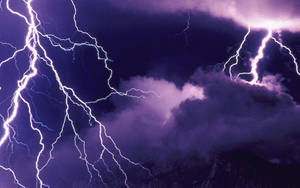 Thunderstorm Purple Wallpaper