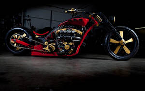 Thunderstruck Custom Bobber Motorcycle Wallpaper