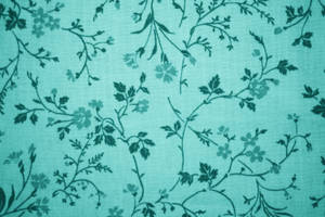 Tiffany Blue Floral Wallpaper