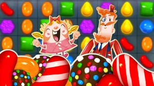 Tiffi And Mr. Toffee In Candy Crush Saga Wallpaper