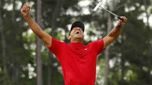 Tiger Woods Masters Flat Club Wallpaper