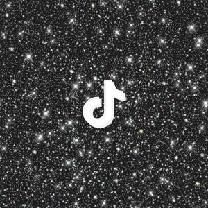 Tiktok Aesthetics Glittery Logo Wallpaper