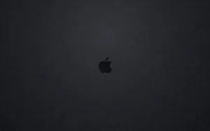 Tiny Apple Logo Black Mac Wallpaper