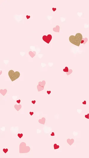 Tiny Hearts Cute Iphone Lock Screen Wallpaper