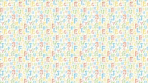 Tiny Letters In The Alphabet Wallpaper