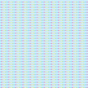 Tiny Rainbow Heart Pattern Wallpaper