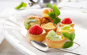 Tiny Tart Desserts Wallpaper