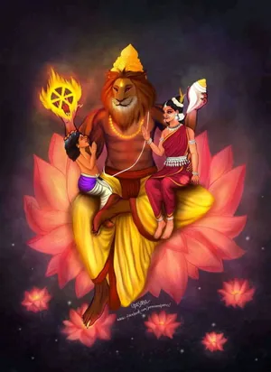 Tirupati Balaji Lion Deity Wallpaper