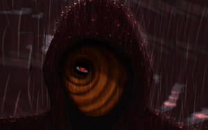 Tobi Naruto Hooded Under Rain Wallpaper