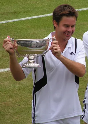 Todd Woodbridge Raising Wimbledon Doubles Cup Wallpaper