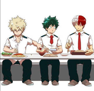 Todobakudeku Trio Eating Wallpaper
