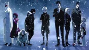 Tokyo Ghoul Characters Group Art Wallpaper