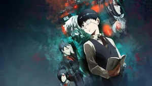 Tokyo Ghoul Characters In School Uniform Wallpaper
