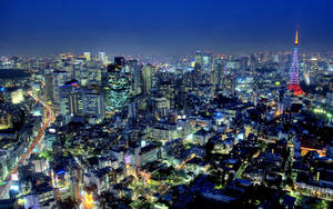 Tokyo Skyline At Night Wallpaper