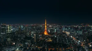 Tokyo Tower City Lights Wallpaper