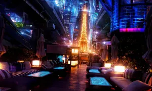 Tokyo Tower Japan Cyberpunk Wallpaper