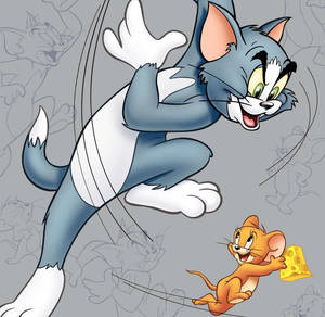 Tom And Jerry Cartoon Chase Art Wallpaper