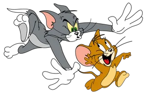 Tom And Jerry Cartoon Chase Down Wallpaper