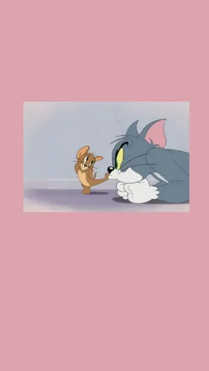 Tom And Jerry Having A Laugh Wallpaper