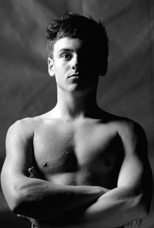 Tom Daley In Stunning Greyscale Wallpaper