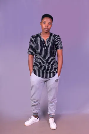 Tomboy In Stripes Polo Wallpaper